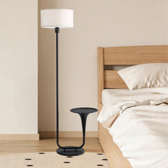 Dimmable Vintage Floor Lamp With Side Table