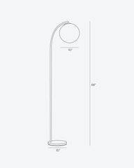 Luna Drop Modern Decorative Floor Lamp