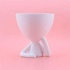 Cartoon Abstract Cheek Support Desktop Figurine