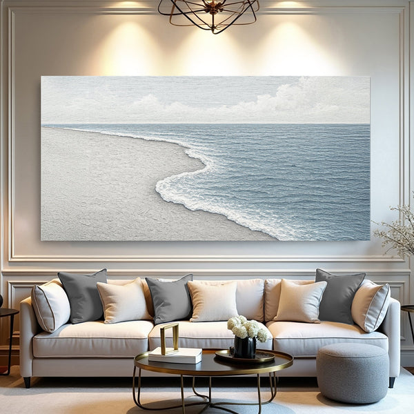 Abstract Beach Shore Coastal Landscape Wall Art