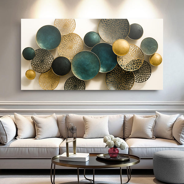 Lotus Leaf Abstract Modern Wall Art