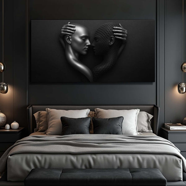 Eternal Love Abstract Romantic Figure Wall Art
