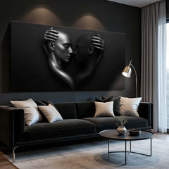 Eternal Love Abstract Romantic Figure Wall Art