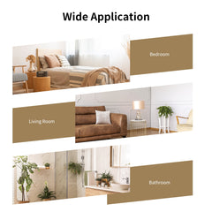 32-Inch Metal Frame Rectangle Wall Mirror