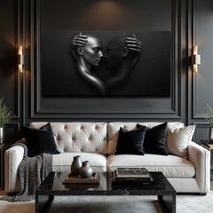 Eternal Love Abstract Romantic Figure Wall Art