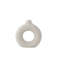 Unglazed Spotted Ceramic Modern Decorative Vase