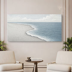 Abstract Beach Shore Coastal Landscape Wall Art