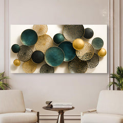 Lotus Leaf Abstract Modern Wall Art