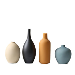 Modern Ceramic Three-Piece Flower Vase Set