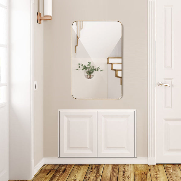 32-Inch Metal Frame Rectangle Wall Mirror
