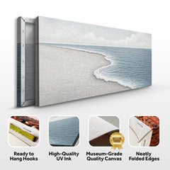Abstract Beach Shore Coastal Landscape Wall Art
