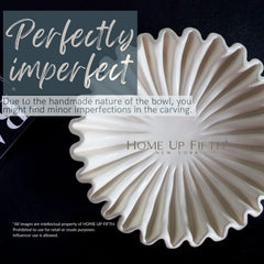 Retro Lotus Leaf Edge Decorative Bowl