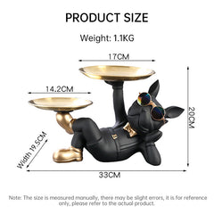 Cute French Bulldog Resin Tabletop Figurine