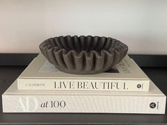 Retro Lotus Leaf Edge Decorative Bowl