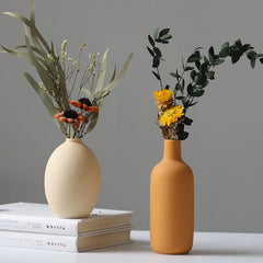 Modern Ceramic Three-Piece Flower Vase Set