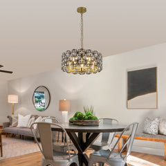 Modern Round Crystal Luxury Living Room Chandelier