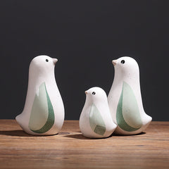 Nordic Cute Ceramic Bird Home Ornament