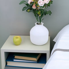 Matte Black Metal Vase For Dried Flowers