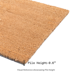 Wild Flowers Gray Coir Outdoor Doormat