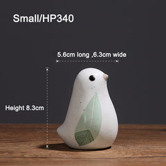 Nordic Cute Ceramic Bird Home Ornament