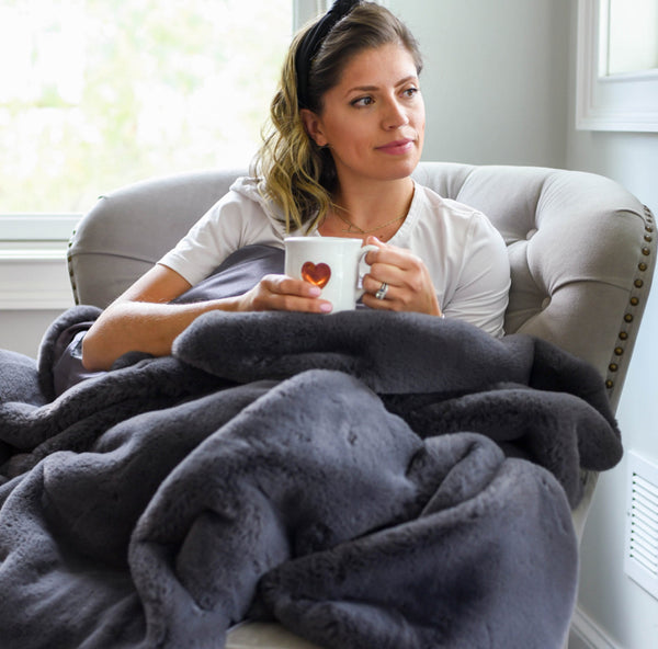 Pretty Rugged Luxury Waterproof Backed Indoor Blanket