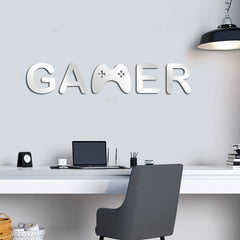 Acrylic Mirror Gamer Wall Decal Decor