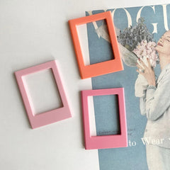Magnetic 3-Inch Refrigerator Photo Frame Set
