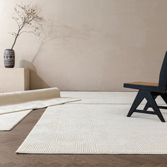 New Zealand Wool Solid Color Nordic Rug