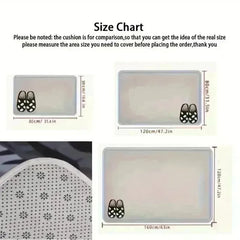 Large Geometric Soft Non-Slip Living Rug