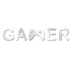 Acrylic Mirror Gamer Wall Decal Decor