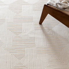 New Zealand Wool Solid Color Nordic Rug