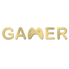 Acrylic Mirror Gamer Wall Decal Decor