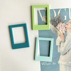 Magnetic 3-Inch Refrigerator Photo Frame Set