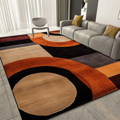 Large Geometric Soft Non-Slip Living Rug