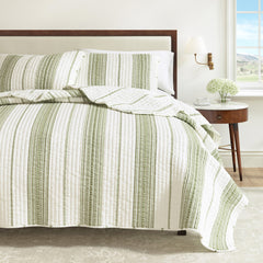 Wesley Collection Classic Stripe Quilt Bedding