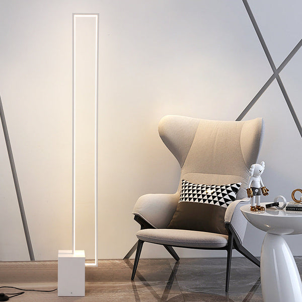 Minimalist Black Square Base Floor Lamp