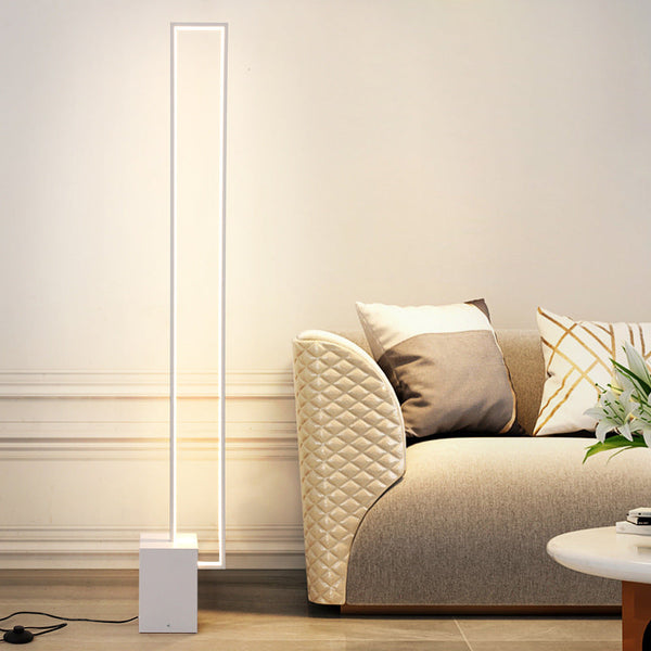 Minimalist Black Square Base Floor Lamp