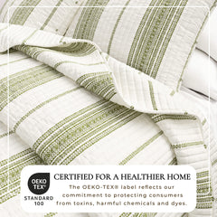 Wesley Collection Classic Stripe Quilt Bedding