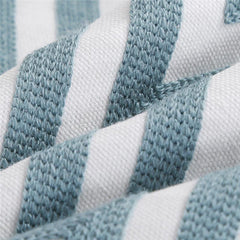 Embroidered Geometric Cotton Nordic Pillow Cover