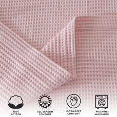 100% Cotton Waffle Weave Blanket