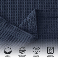 100% Cotton Waffle Weave Blanket