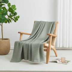 100% Cotton Waffle Weave Blanket