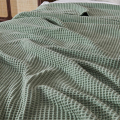 100% Cotton Waffle Weave Blanket
