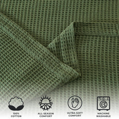 100% Cotton Waffle Weave Blanket