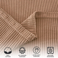 100% Cotton Waffle Weave Blanket