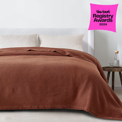 100% Cotton Waffle Weave Blanket