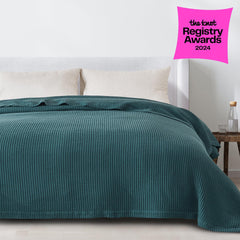 100% Cotton Waffle Weave Blanket
