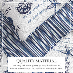 Collection Coastal Style Quilt Bedding