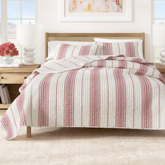 Wesley Collection Classic Stripe Quilt Bedding