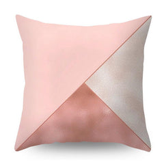 Nordic Pink Geometric Floral Decorative Pillow Covers